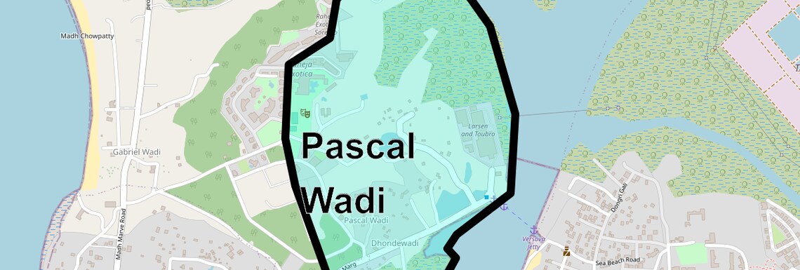 Location Map of Pascal Wadi, Mumbai