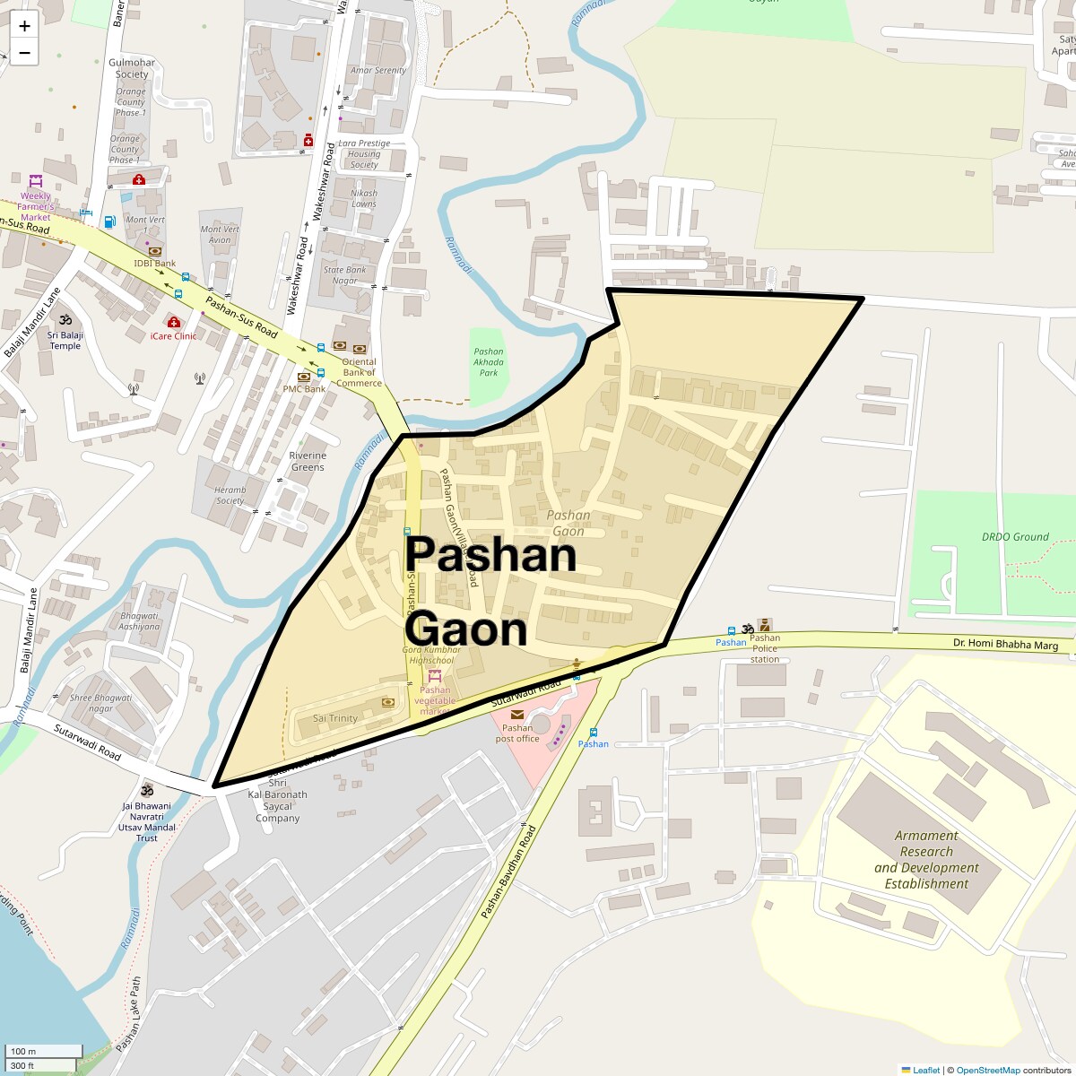 Pashan Gaon Map