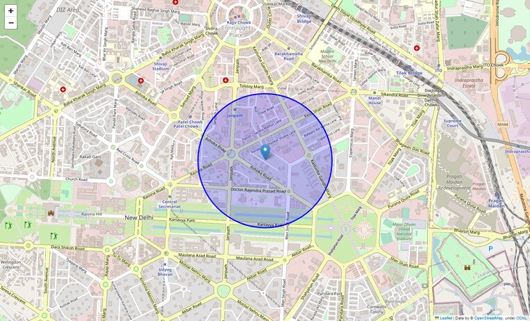 Location Map of Pataudi House
