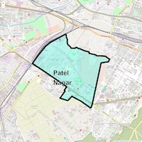 Patel Nagar Map
