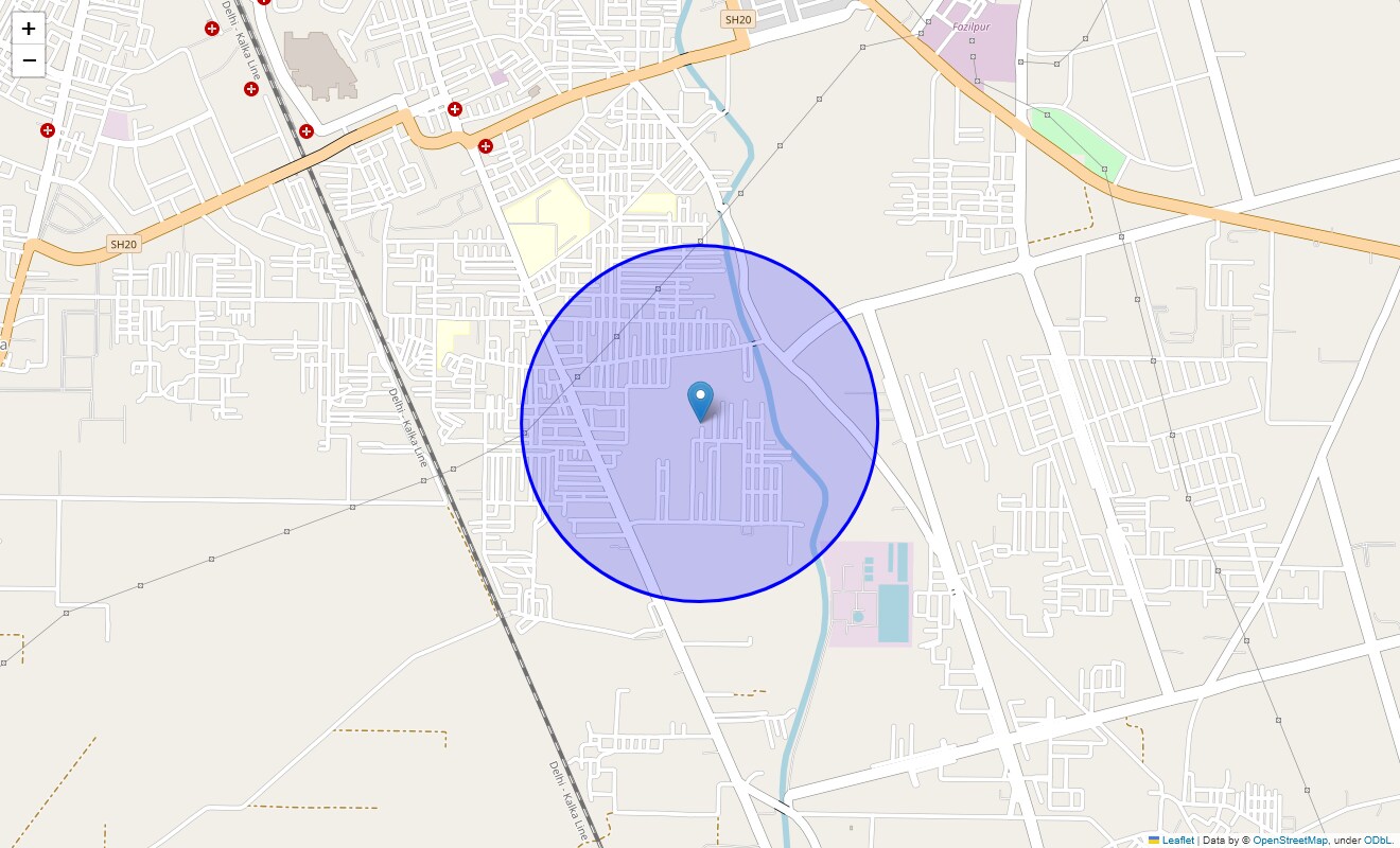 Location Map of Patel Nagar, Sonipat