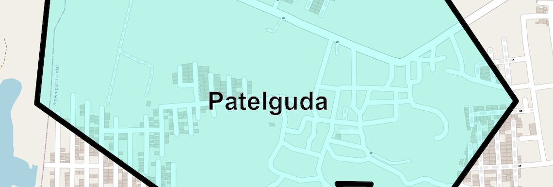 Location Map of Patelguda, Hyderabad