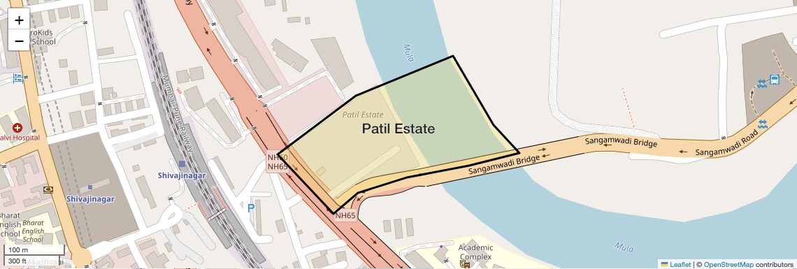 Location Map of Patil Estate, Pune