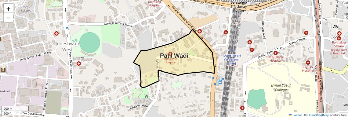 Location Map of Patil Wadi, Mumbai