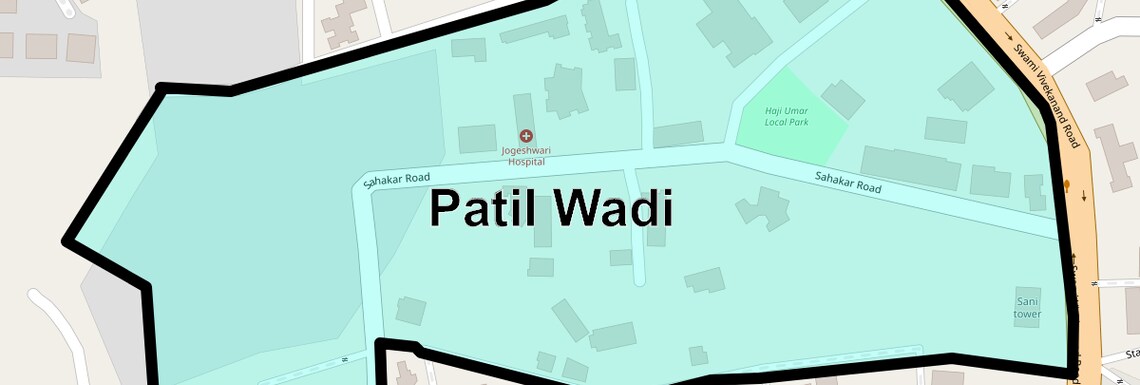 Location Map of Patil Wadi, Mumbai