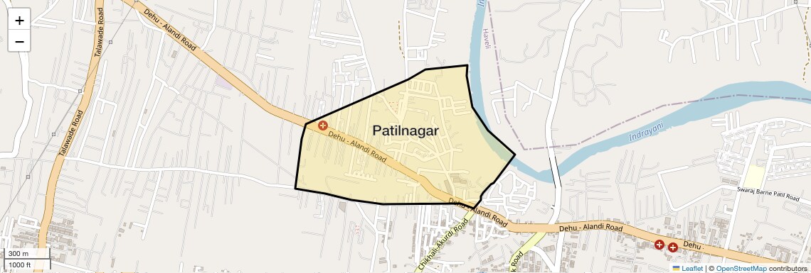 Location Map of Patilnagar, Pune
