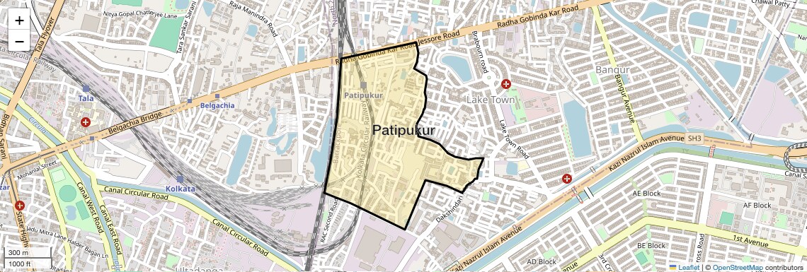 Patipukur Map
