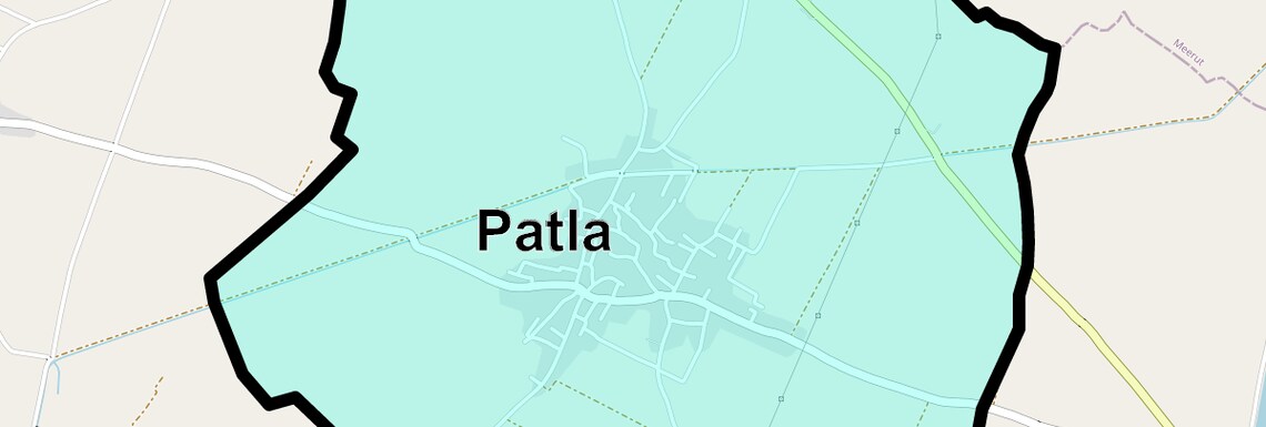 Location Map of Patla, Ghaziabad