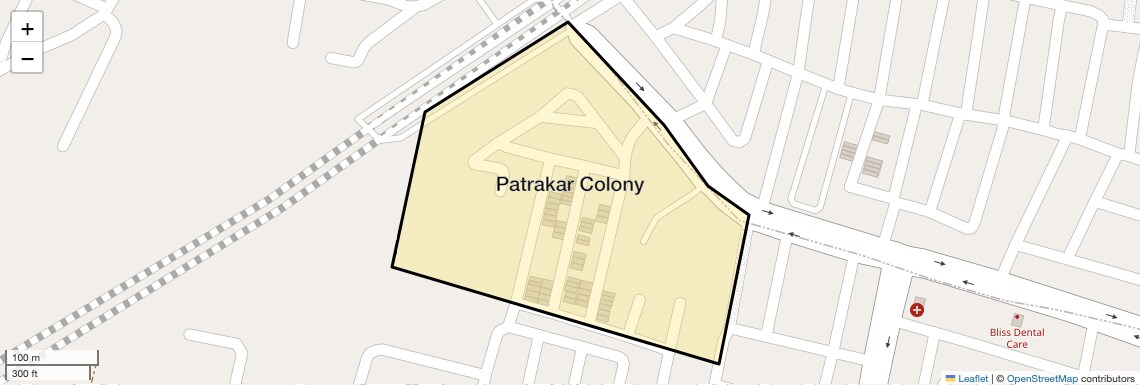 Location Map of Patrakar Colony, Jaipur
