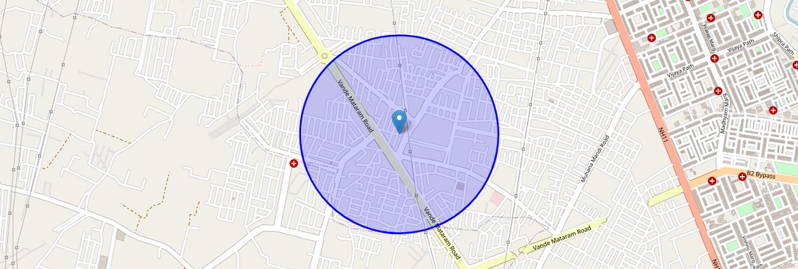 Location Map of Patrakar Colony, Jaipur