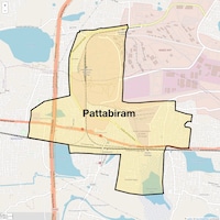 Pattabiram Map