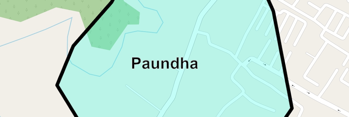 Location Map of Paundha, Dehradun