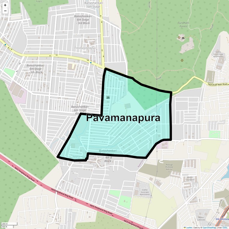 Location Map of Pavamanapura