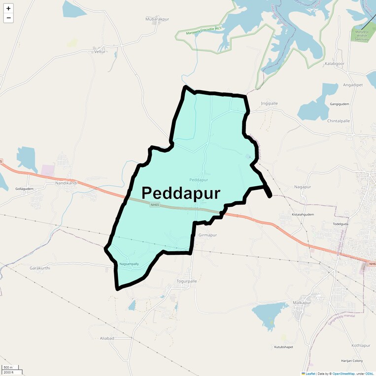 Location Map of Peddapur