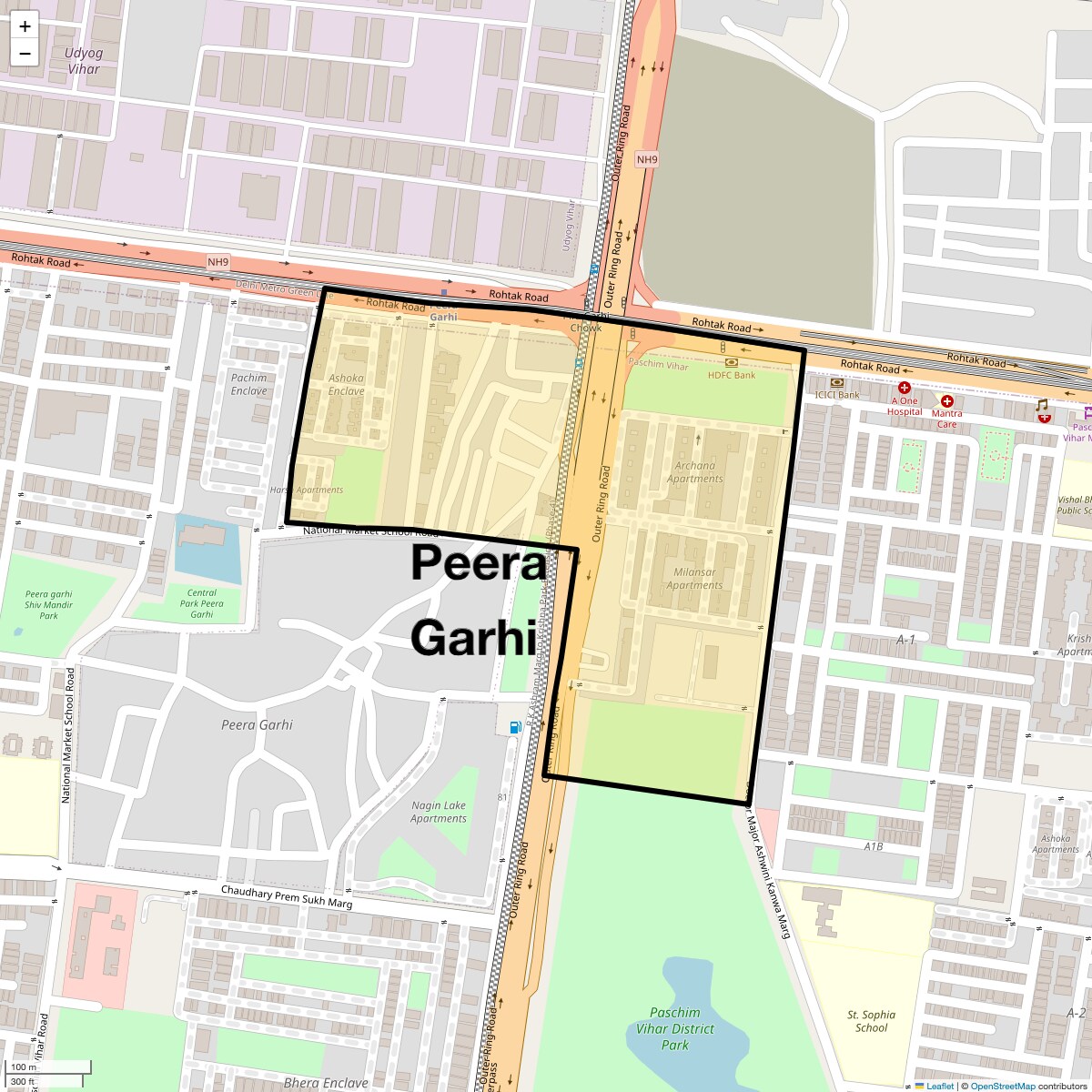 Check Time Travel of Peera Garhi, Delhi