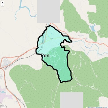 Location Map of Pen, Navi Mumbai