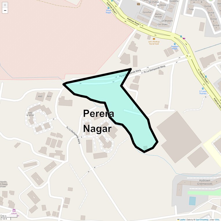 Location Map of Perera Nagar