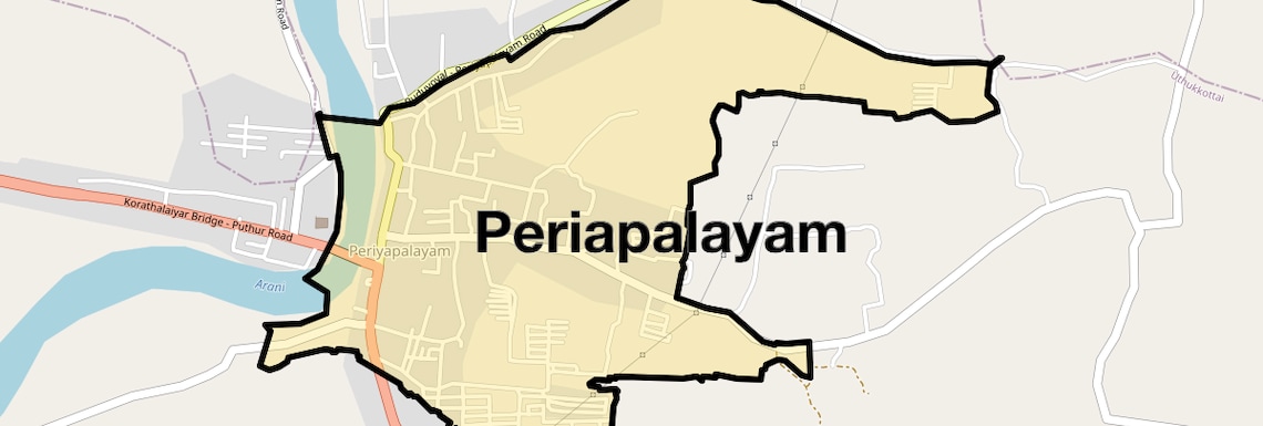 Location Map of Periapalayam, Chennai