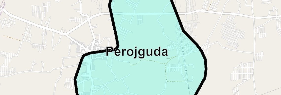 Location Map of Perojguda, Hyderabad