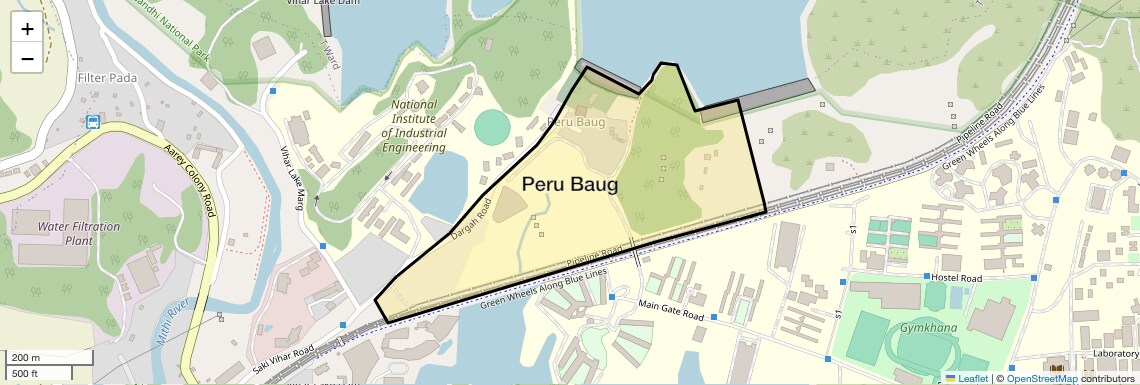 Location Map of Peru Baug, Mumbai