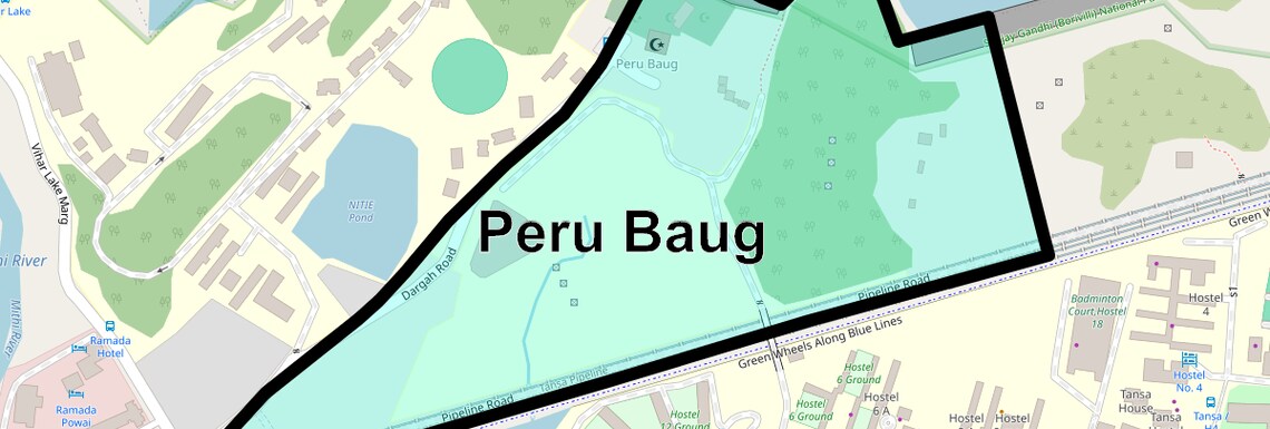 Location Map of Peru Baug, Mumbai