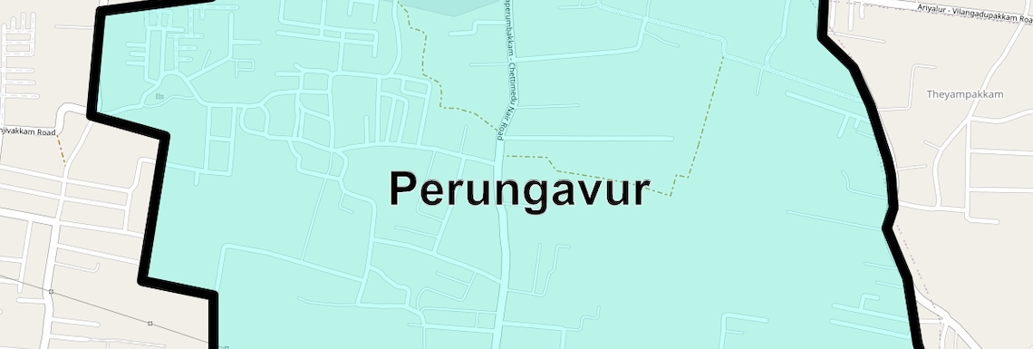 Location Map of Perungavur, Chennai