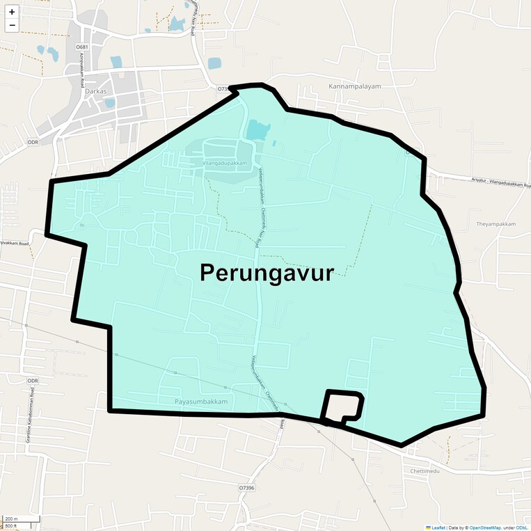 Location Map of Perungavur