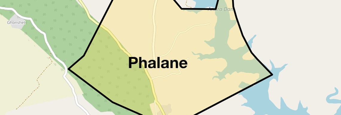 Location Map of Phalane, Pune