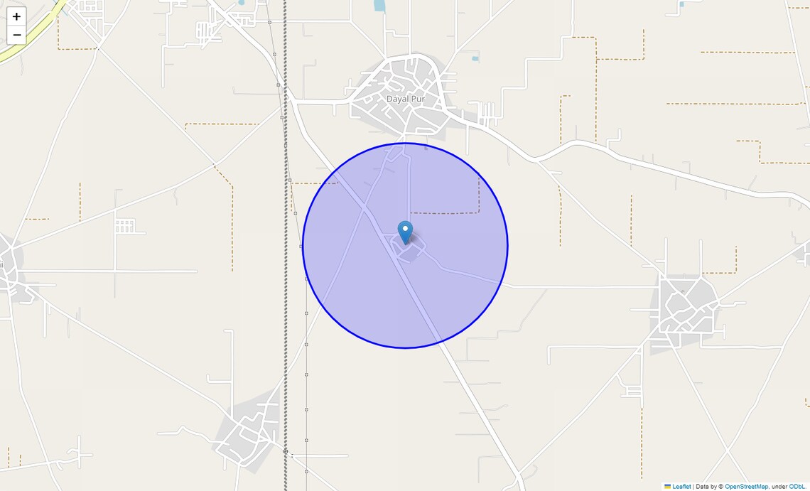 Location Map of Phaphunda, Faridabad