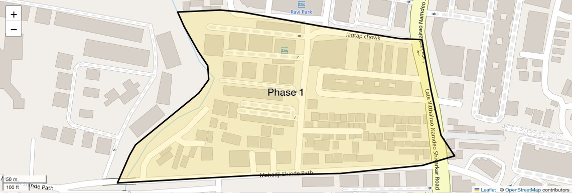 Location Map of Phase 1, Pune