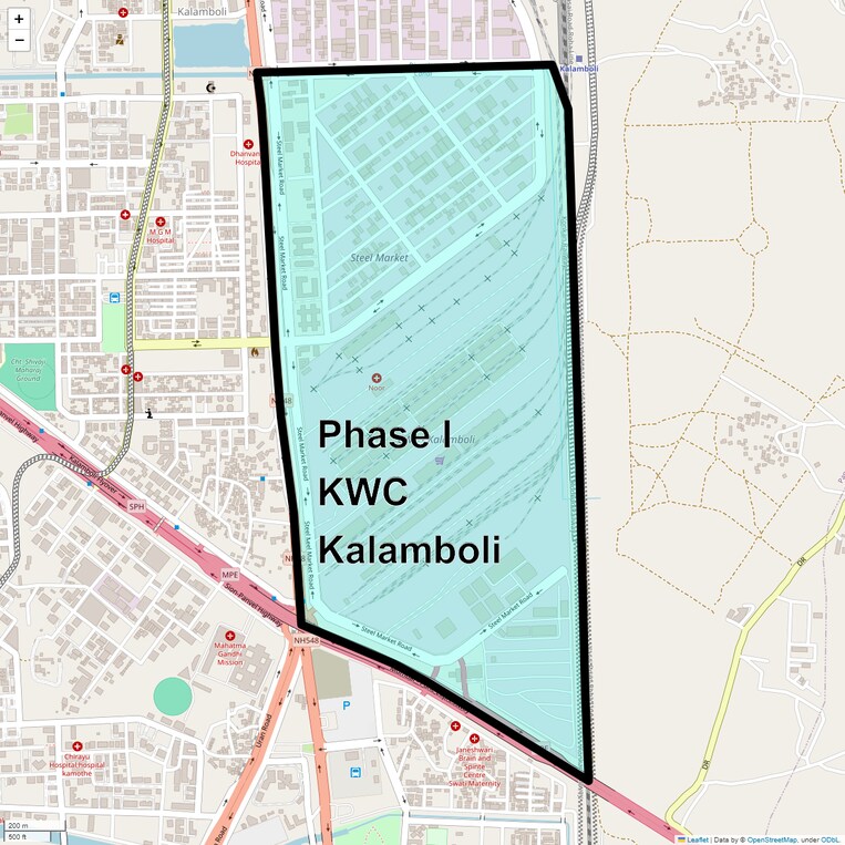 Location Map of Phase I Kwc Kalamboli