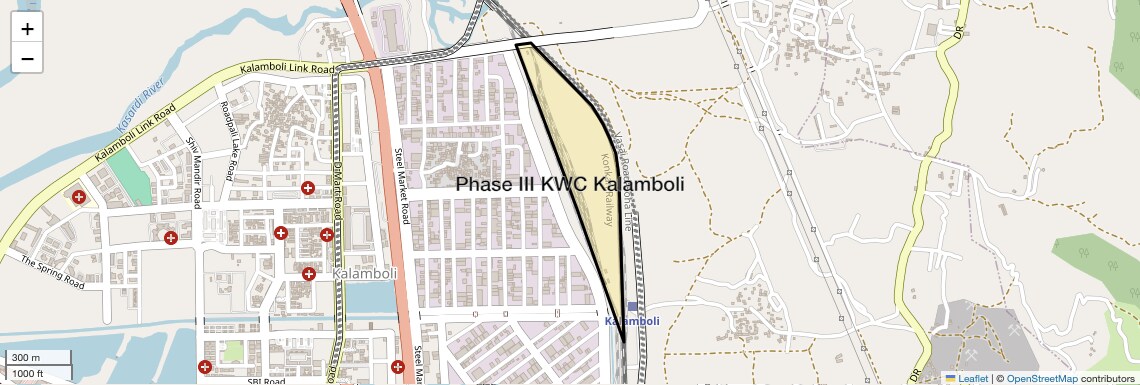 Location Map of Phase III KWC Kalamboli, Navi Mumbai