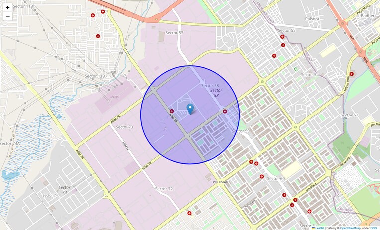 Location Map of Phase Iiib