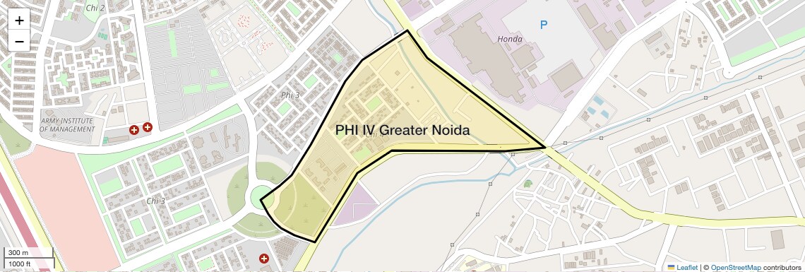 Location Map of PHI IV Greater Noida, Greater Noida