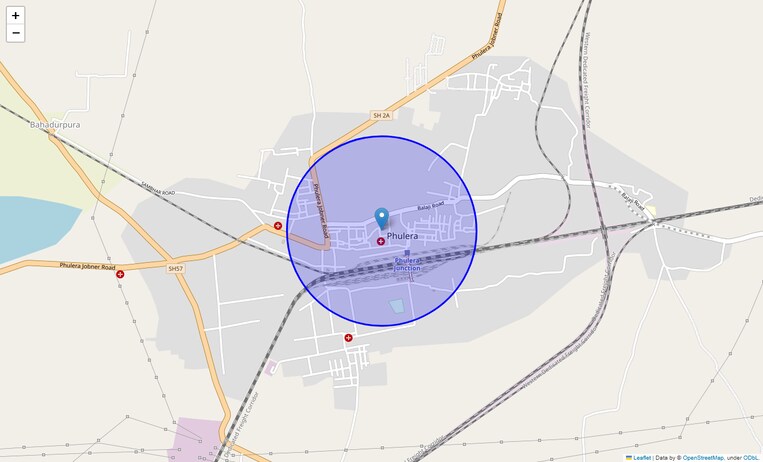 Location Map of Phulera
