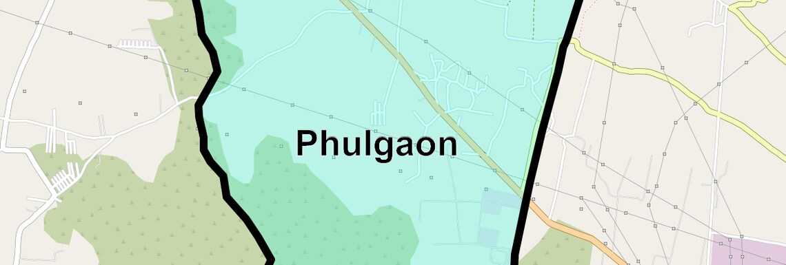 Location Map of Phulgaon, Pune