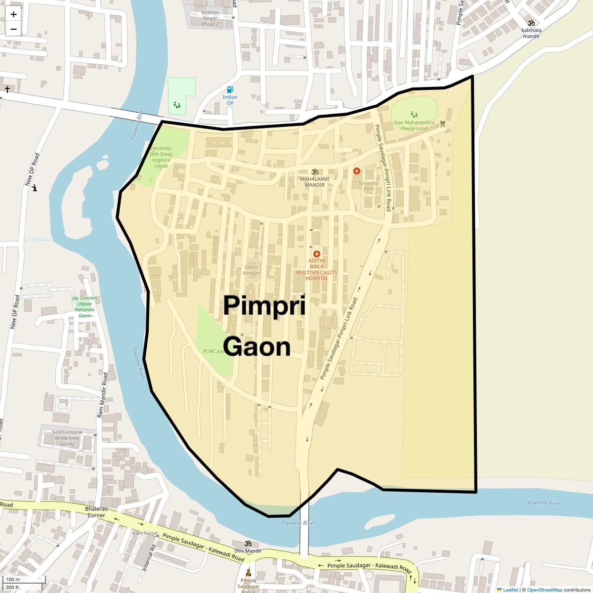 Pimpri Gaon Map