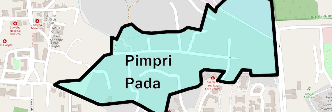 Location Map of Pimpri Pada, Mumbai