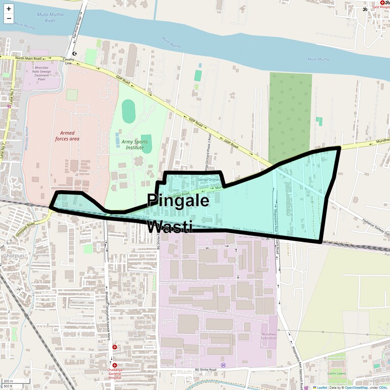 Location Map of Pingale Wasti