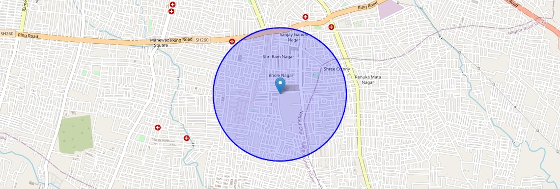 Location Map of Pipla Rd, Nagpur