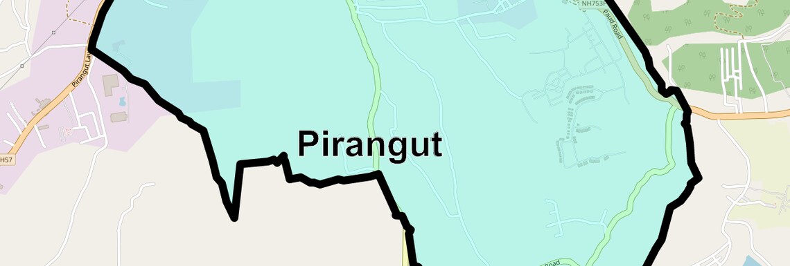 Location Map of Pirangut, Pune