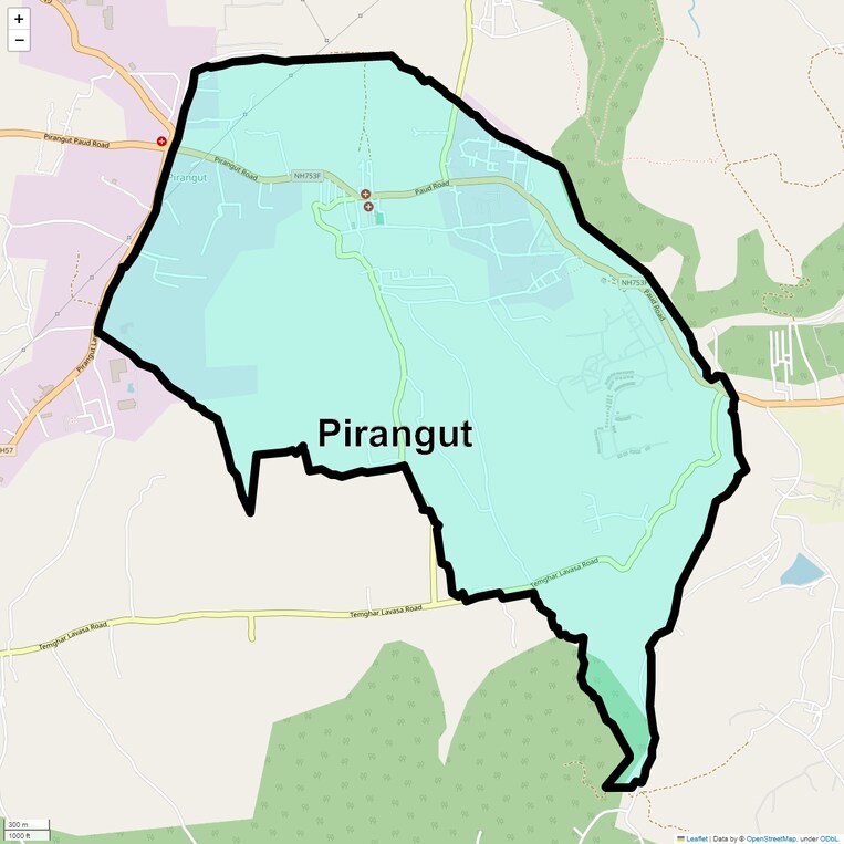 Location Map of Pirangut