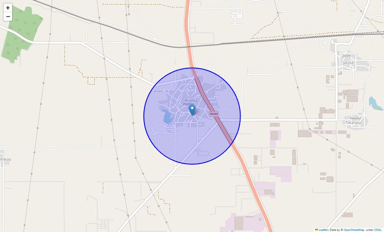 Location Map of Pirthla