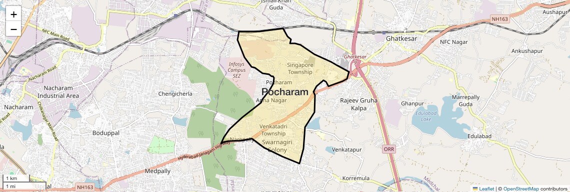 Pocharam Map