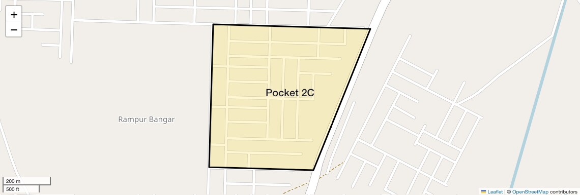Location Map of Pocket 2C, Greater Noida