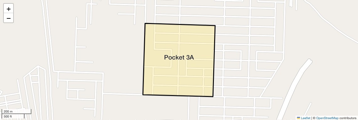 Location Map of Pocket 3A, Greater Noida