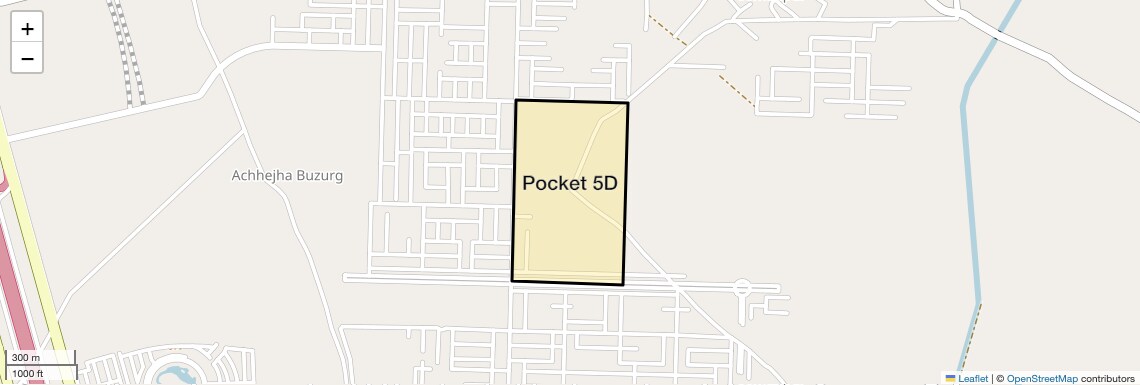 Location Map of Pocket 5D, Greater Noida