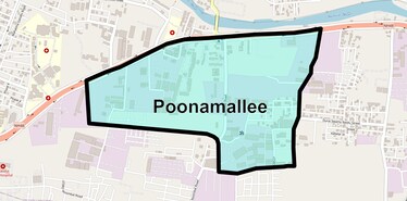 Location Map of Poonamallee, Chennai