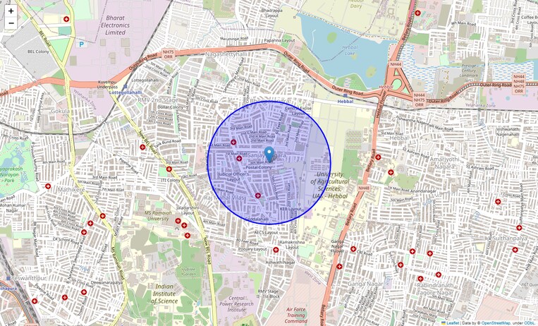 Location Map of Postal Colony