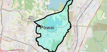 Location Map of Powai, Mumbai